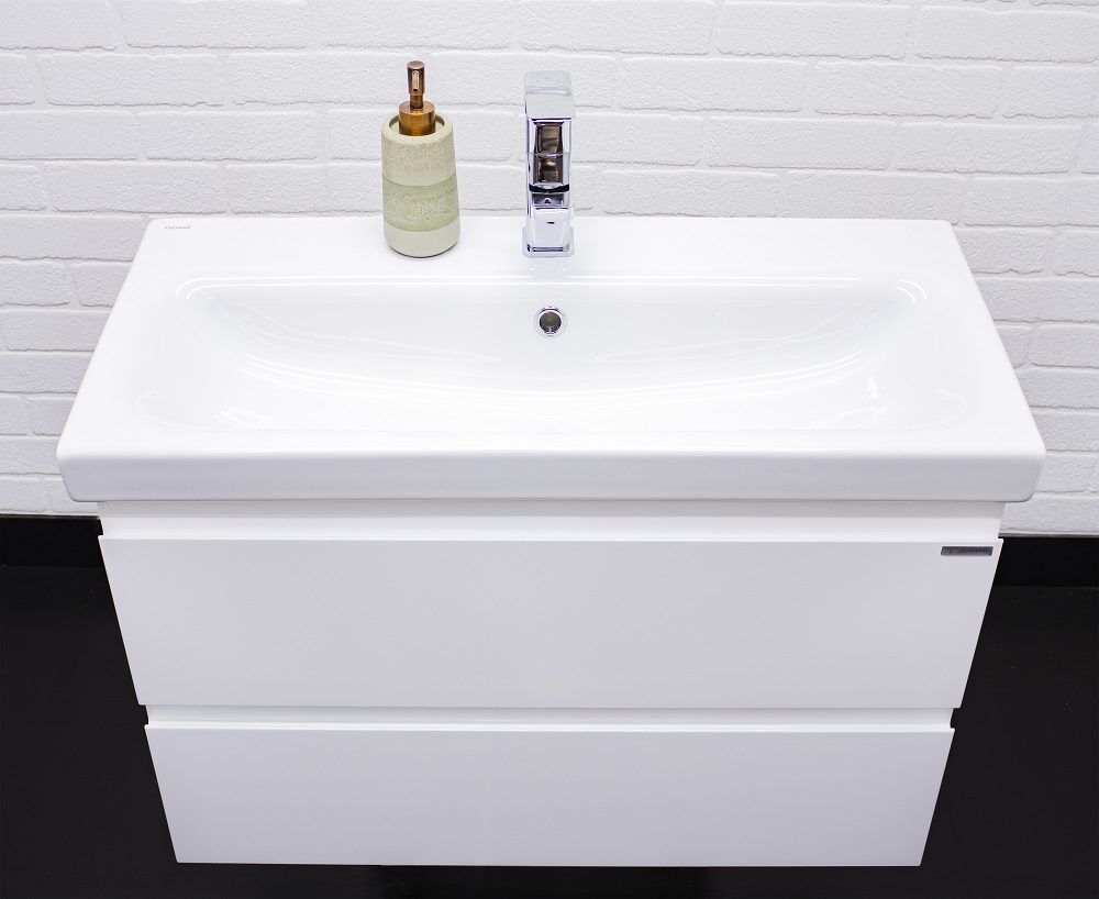 Тумба в ванную Домино Moduo 80 Graffo, белый, DGr2103T — изображение 7