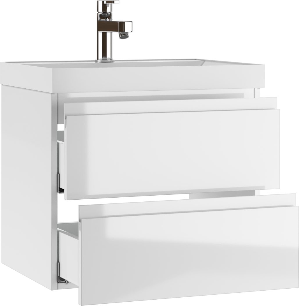 Тумба в ванную Домино Classica 60 Graffo, белый, DGr2114T — изображение 3