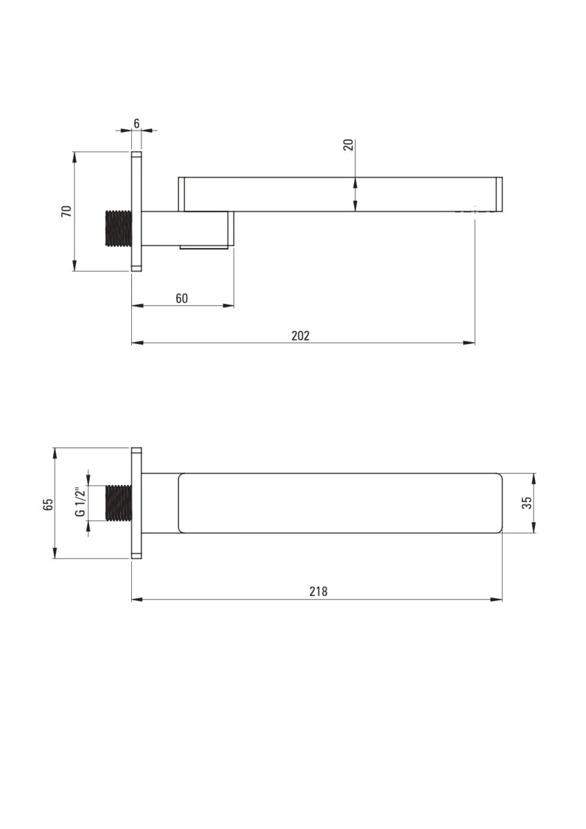 Настенный излив для смесителя складной DEANTE CASCADA NAC 084K — изображение 3