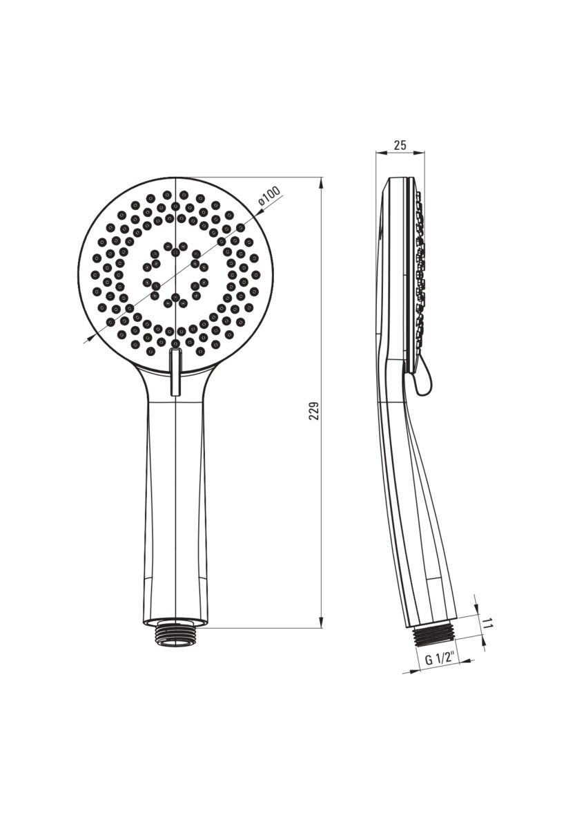 Душевой набор с точечным держателем DEANTE ARNICA TITANIUM NQA D41K — изображение 2