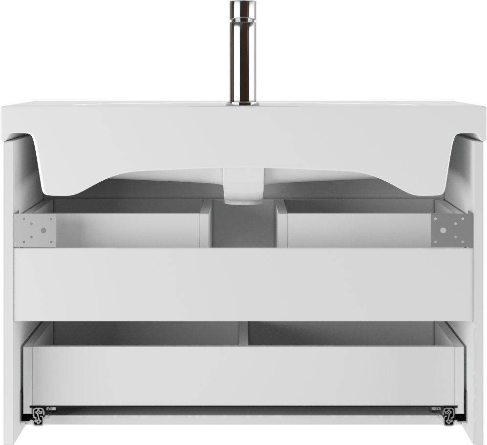 Тумба в ванную Домино Moduo 80 Graffo, белый, DGr2103T — изображение 4