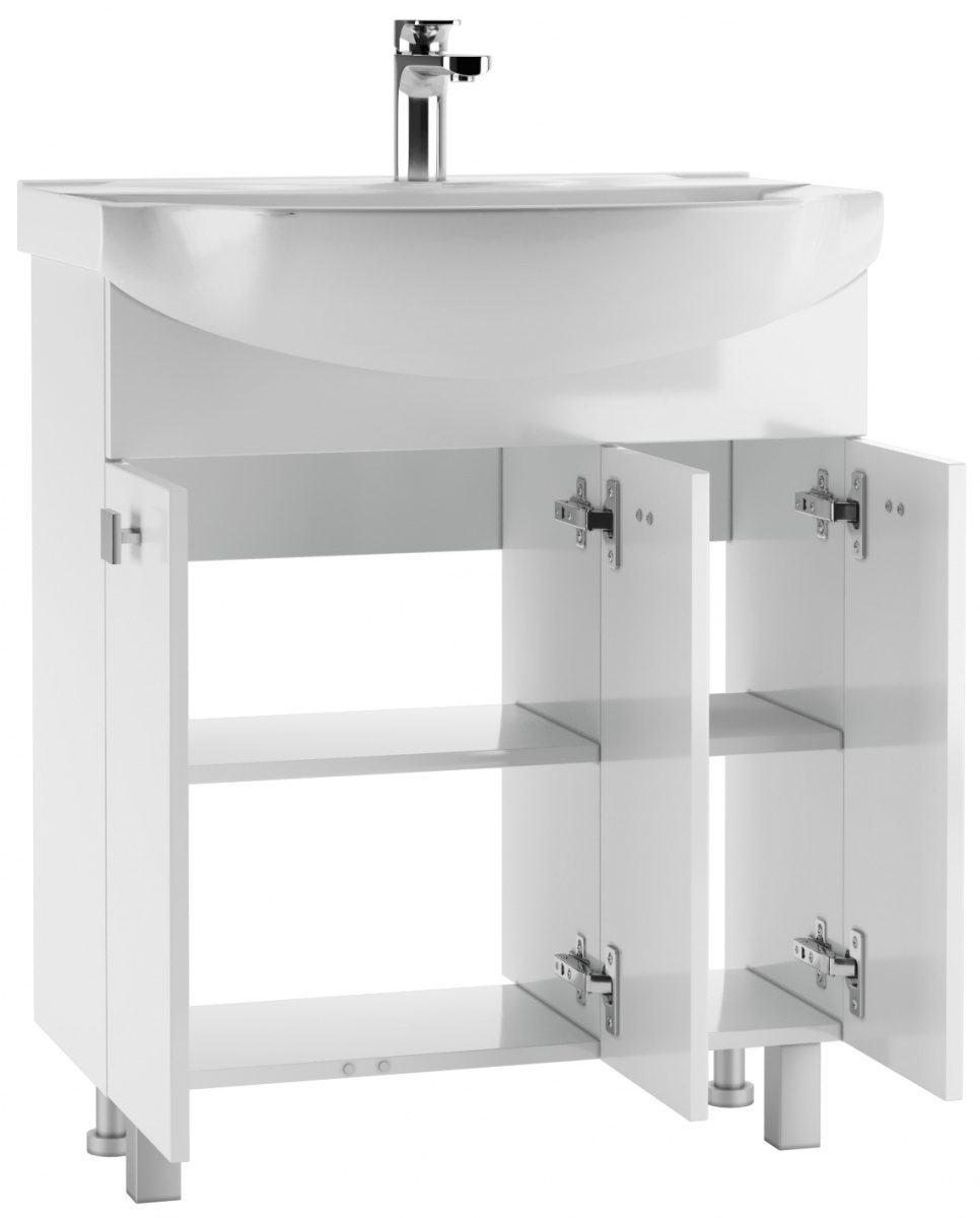 Тумба в ванную Айсберг Элеганс 75 Мега без ящика, DM4601T — изображение 3