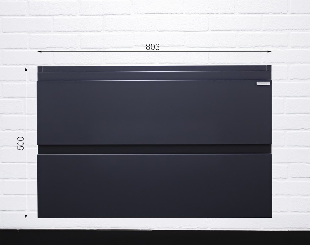 Тумба в ванную Домино Moduo 80 Graffo, графит, DGr2101T — изображение 7