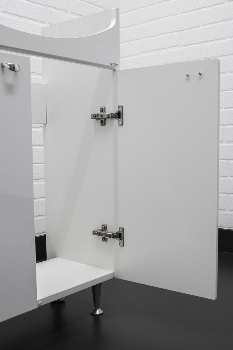 Тумба в ванную Айсберг Уют 60 Классик с корзиной для белья, DA1025T — изображение 10