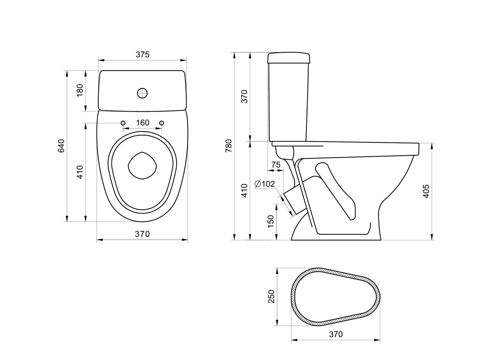Унитаз напольный Santeri Форвард, 1P2052S0000BF — изображение 9