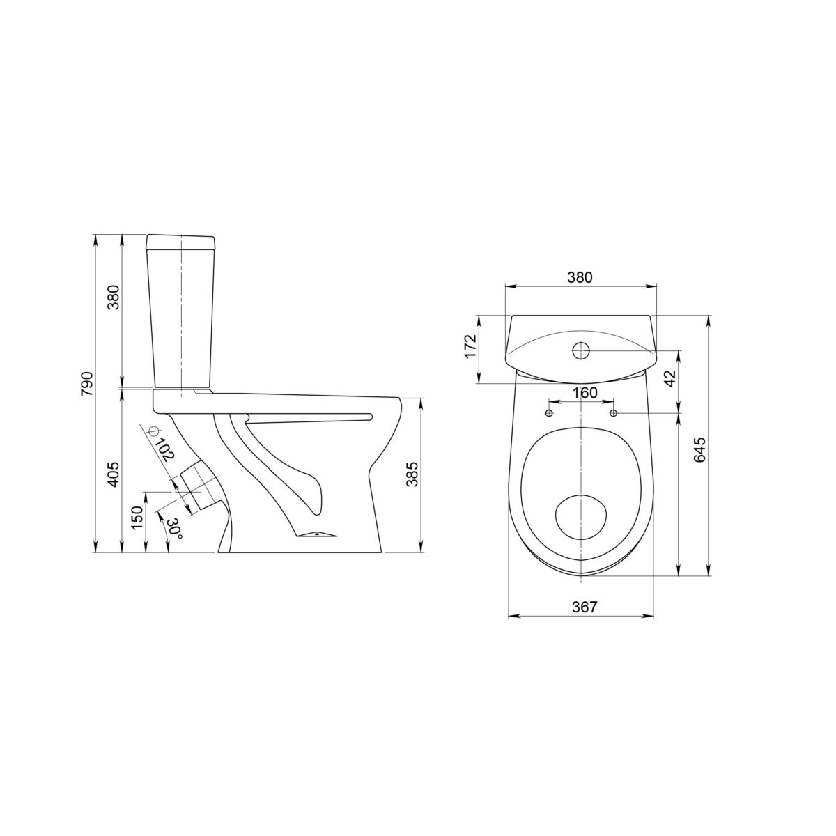 Унитаз напольный Santeri Ультра, 1P4013S0000BF — изображение 8