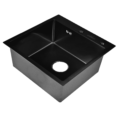Кухонная мойка без сифона WISENT W35050B (графит/матовая)