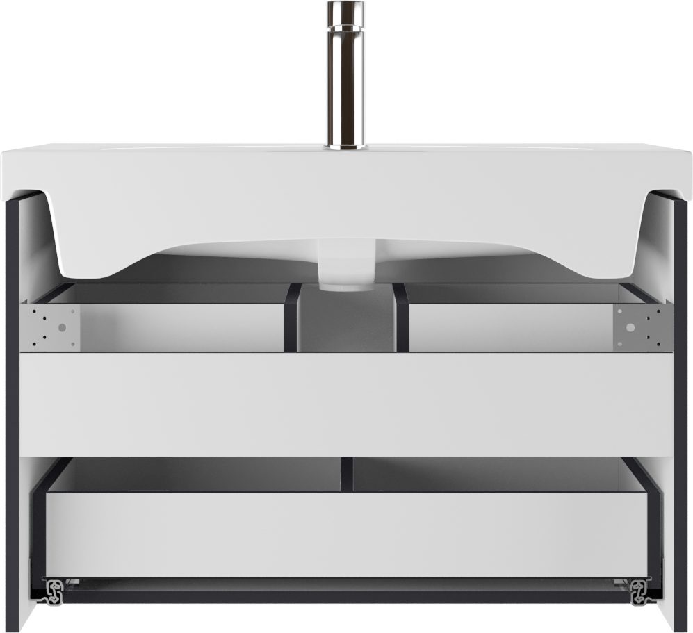 Тумба в ванную Домино Moduo 80 Graffo, графит, DGr2101T — изображение 4