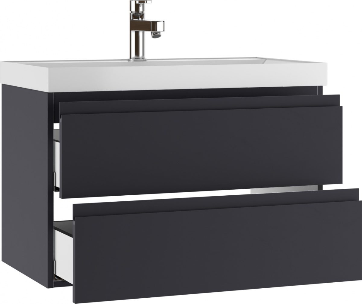 Тумба в ванную Домино Classica 80 Graffo, графит, DGr2106T — изображение 3