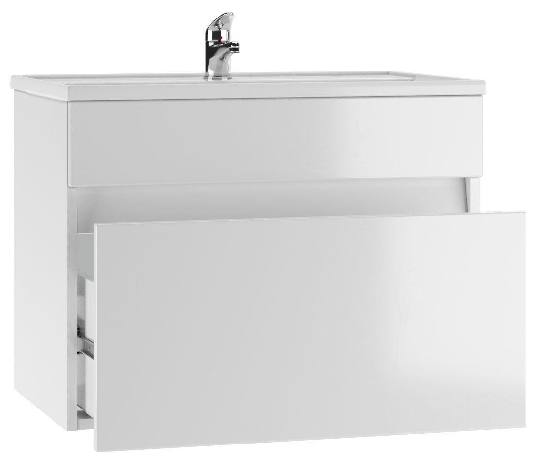 Тумба в ванную Айсберг Фостер 70/Maria 70 Классик с одним ящиком, DA3010T — изображение 3