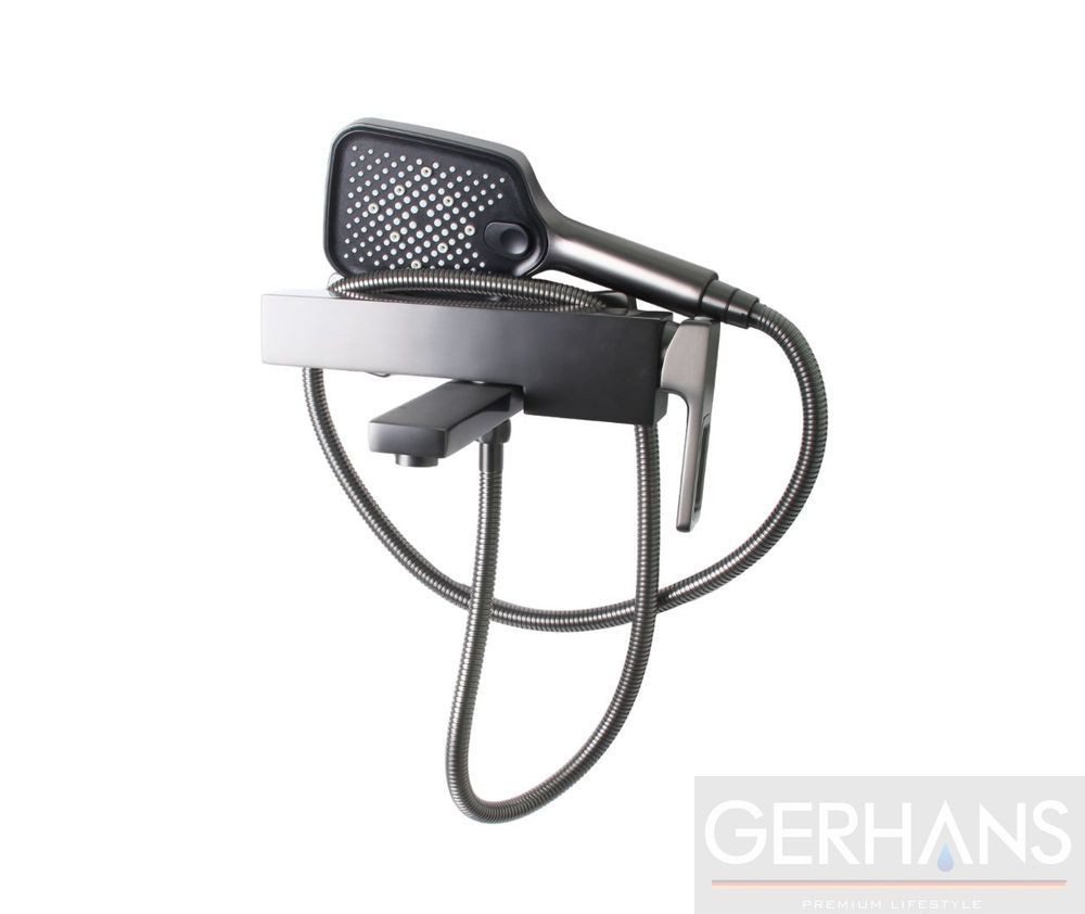 Смеситель для ванны GERHANS K13027D, оружейная сталь — изображение 5