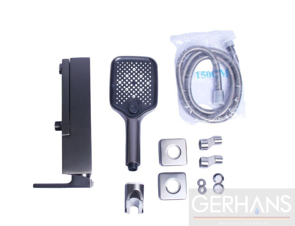 Смеситель для ванны GERHANS K13027D, оружейная сталь — изображение 6