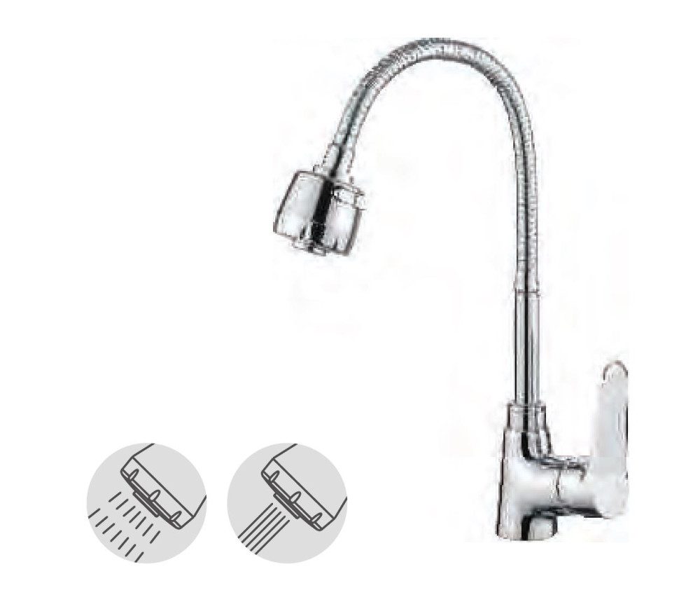 Смеситель для кухни с гибким изливом Ledeme L4361 — изображение 5