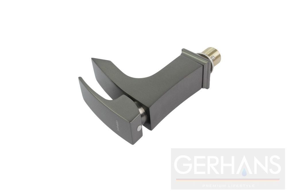 Cмеситель для умывальника GERHANS K11014D, оружейная сталь — изображение 3