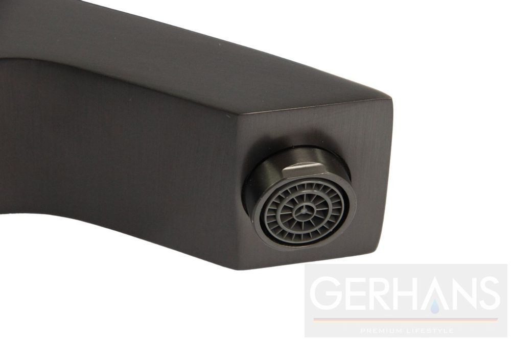 Cмеситель для умывальника GERHANS K11014D, оружейная сталь — изображение 5