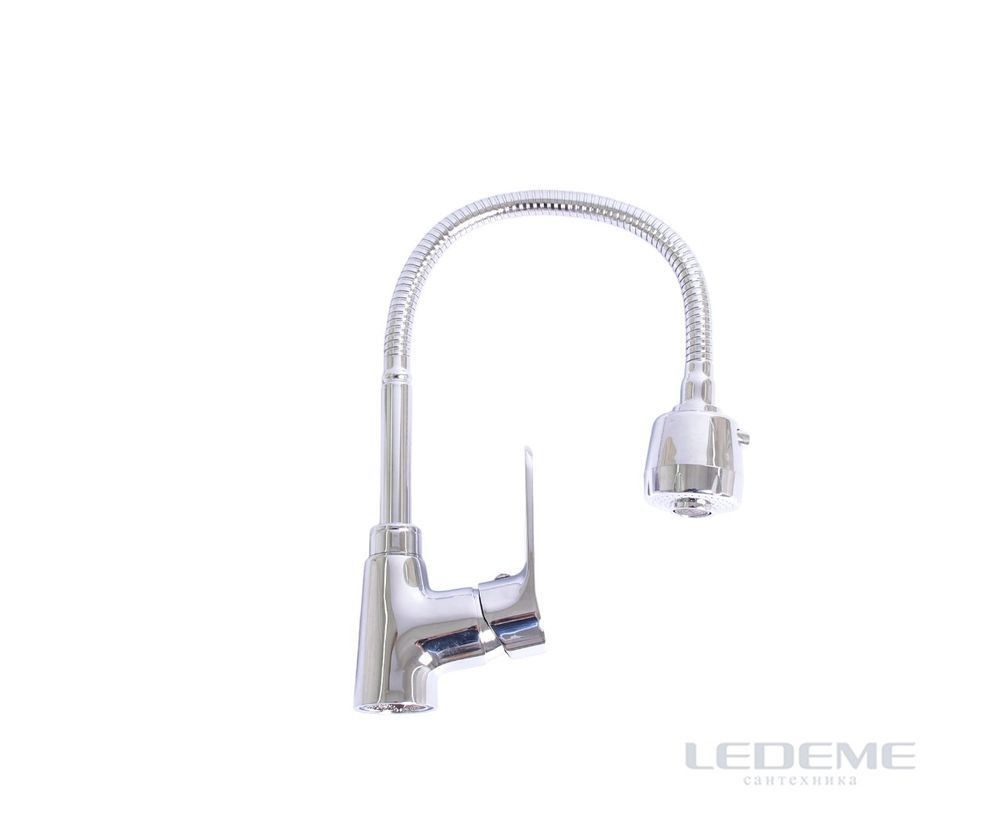 Смеситель для кухни с гибким изливом Ledeme L4361 — изображение 7
