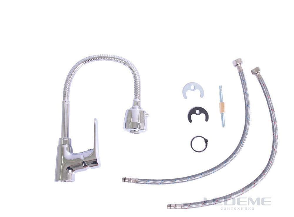 Смеситель для кухни с гибким изливом Ledeme L4361 — изображение 8