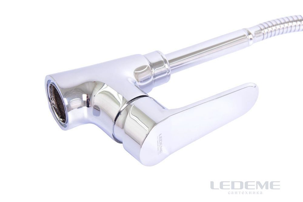 Смеситель для кухни с гибким изливом Ledeme L4361 — изображение 9