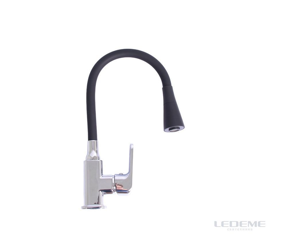 Смеситель для кухни с гибким изливом Ledeme L4144-2 — изображение 5