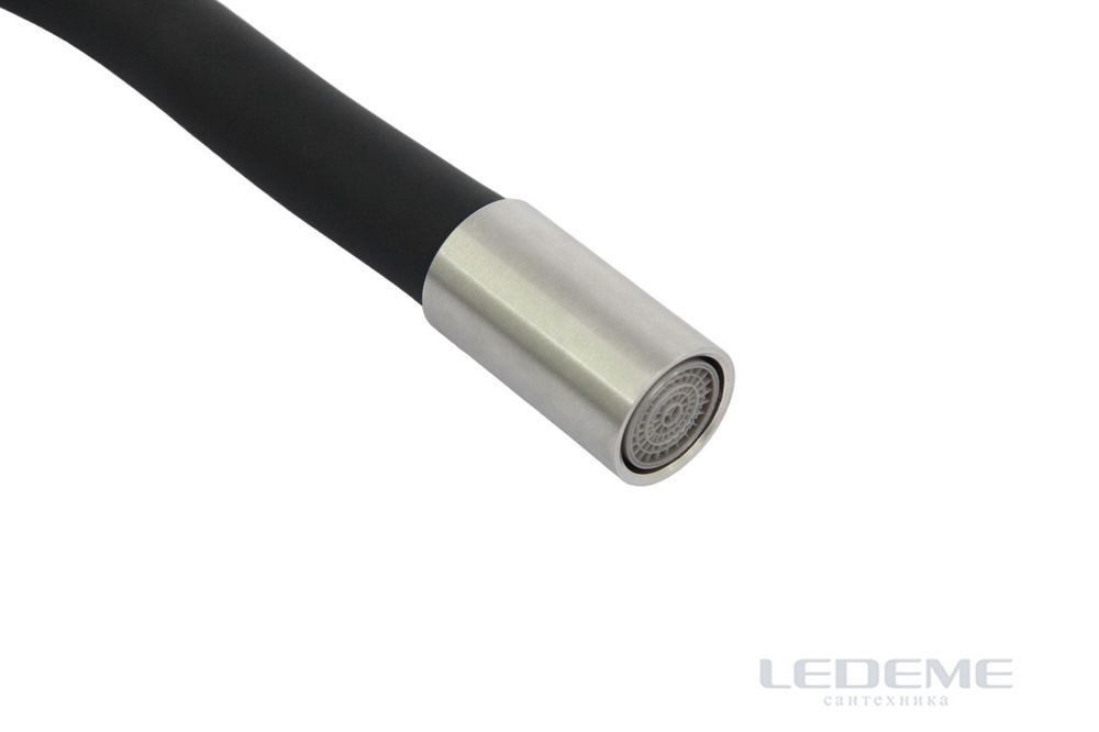 Смеситель для кухни с полужестким силиконовым изливом Ledeme L74195-2 — изображение 5
