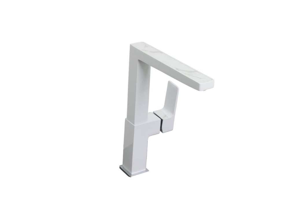 Смеситель для кухни Ledeme L4073W, белый — изображение 3