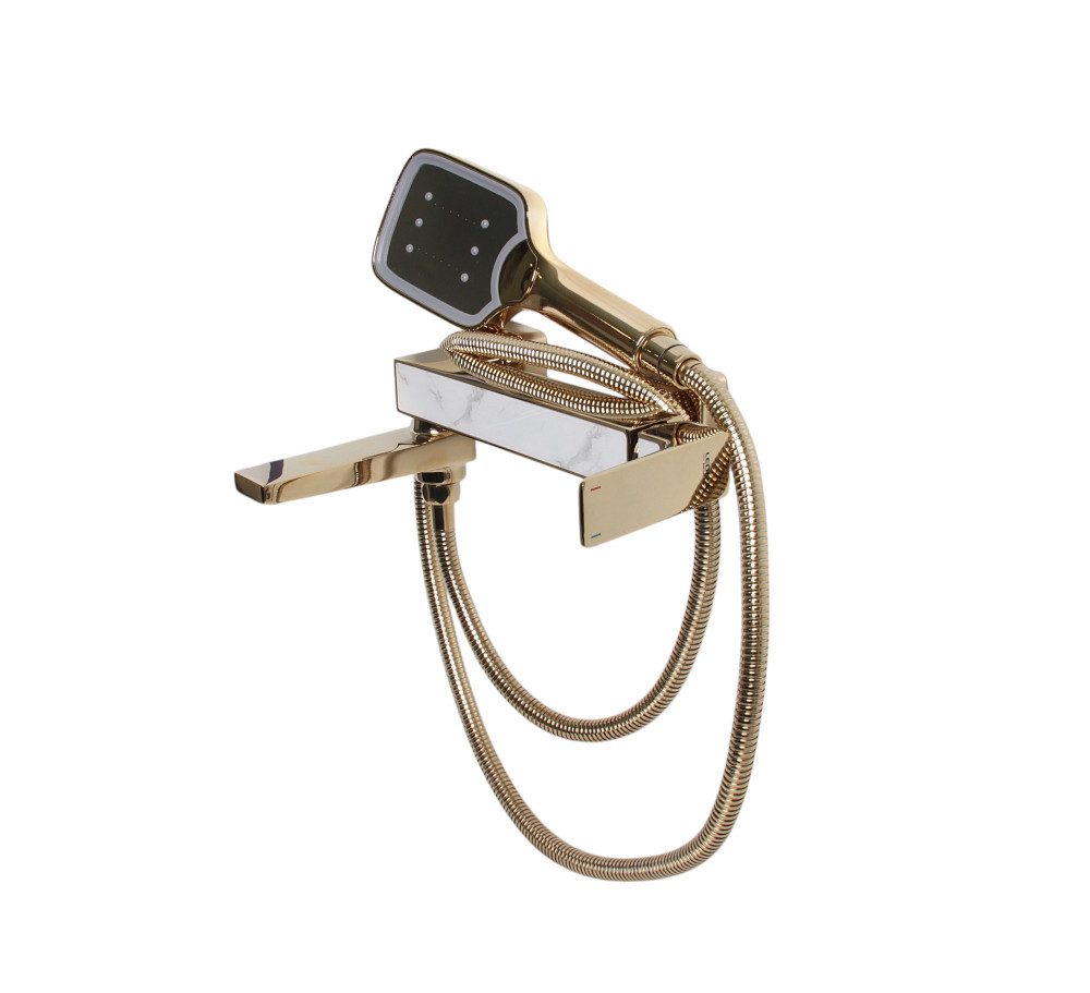 Смеситель для ванны Ledeme L3173G, золото — изображение 4