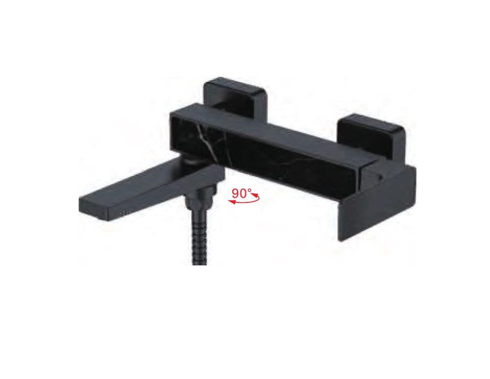 Смеситель для ванны Ledeme L3173B, чёрный — изображение 4