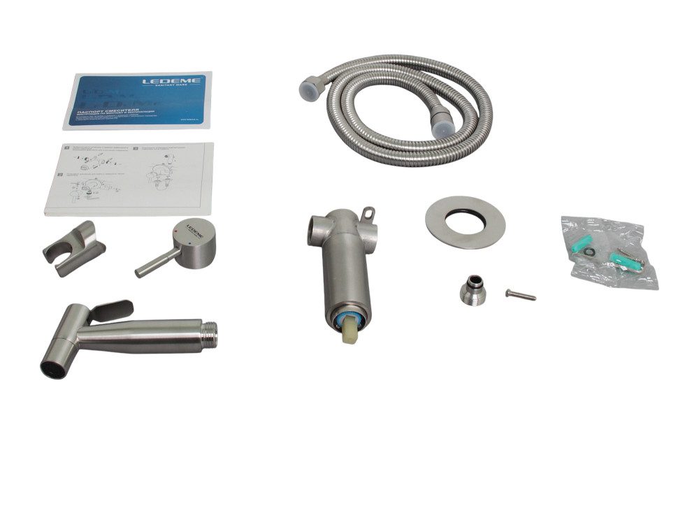 Смеситель скрытого монтажа для гигиенического душа Ledeme L75398-2 — изображение 5