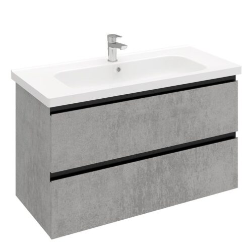 Тумба подвесная Laparet ELECTRA 100, хромикс серебро, LE-WCAB-100-323