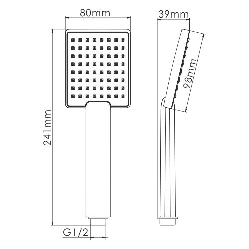 Лейка для душа 1-режимная Wasserkraft A141 — изображение 2