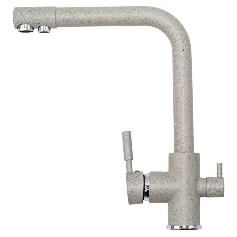 Смеситель для кухни под фильтр Gerhans KK4055-3-19, серый