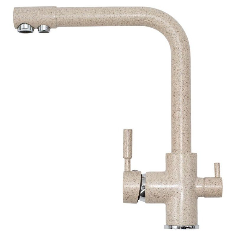 Смеситель для кухни под фильтр Gerhans KK4055-3-21, песочный