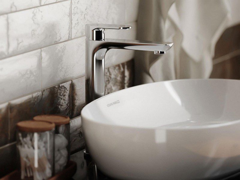 Смеситель для умывальника Kerama Marazzi PIANO высокий, хром, 69315KM.21.018 — изображение 3