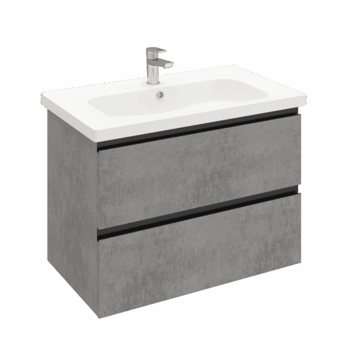 Тумба подвесная Laparet ELECTRA 90, хромикс серебро, LE-WCAB-90-323