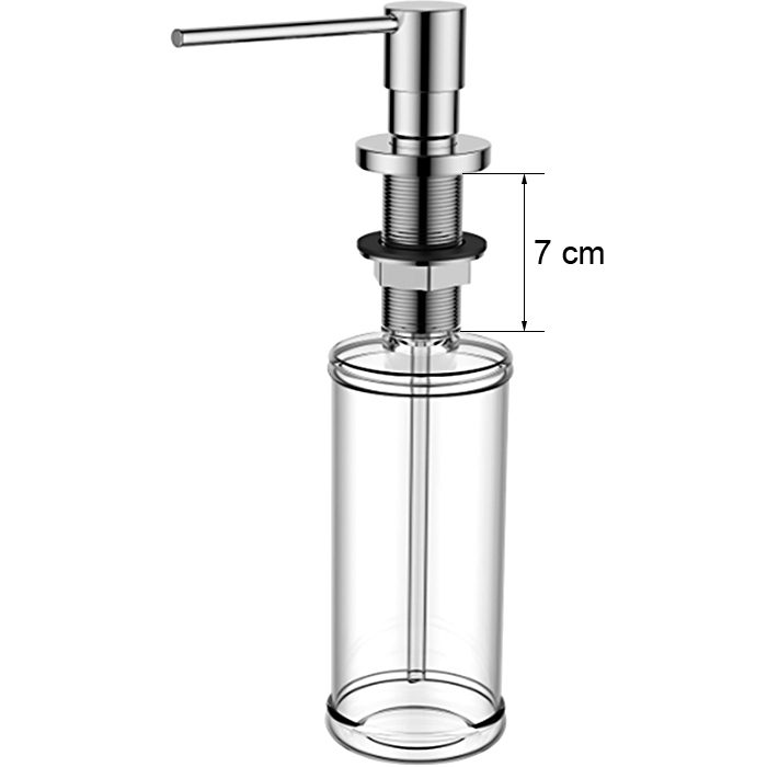 Дозатор для моющего средства GERHANS K50403, хром — изображение 3