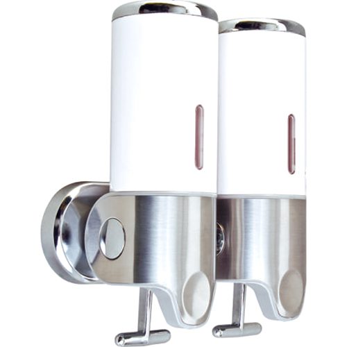 Двойной дозатор жидкого мыла GERHANS K50402W, белый