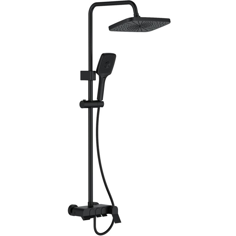 Душевая система Ledeme L2425B, чёрный