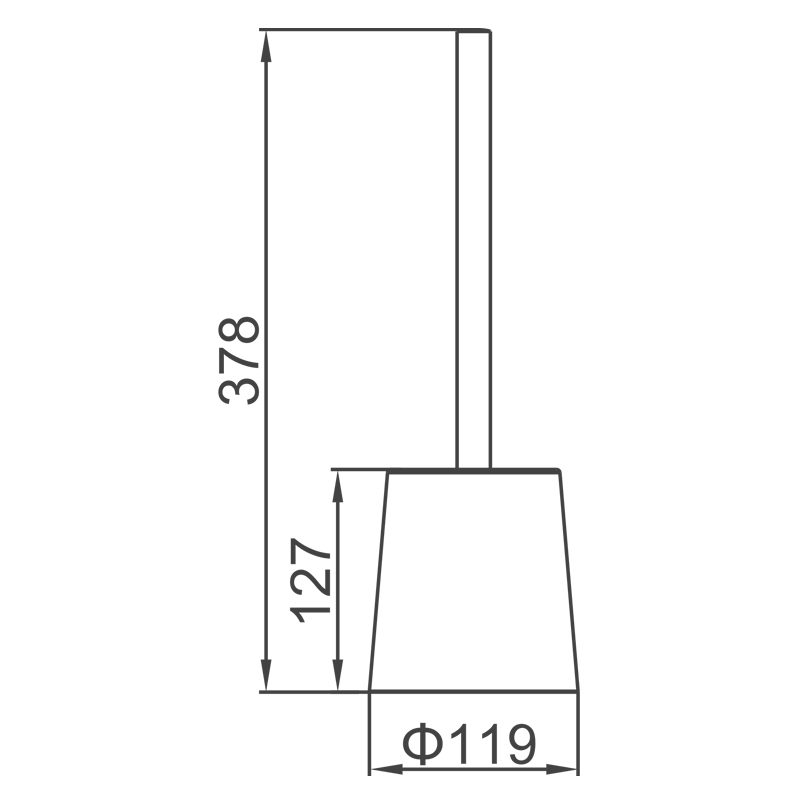 Ёршик для унитаза Ledeme L914, напольный — изображение 2