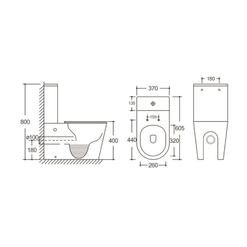Унитаз напольный CeruttiSPA Sella GW, CT9864 — изображение 5