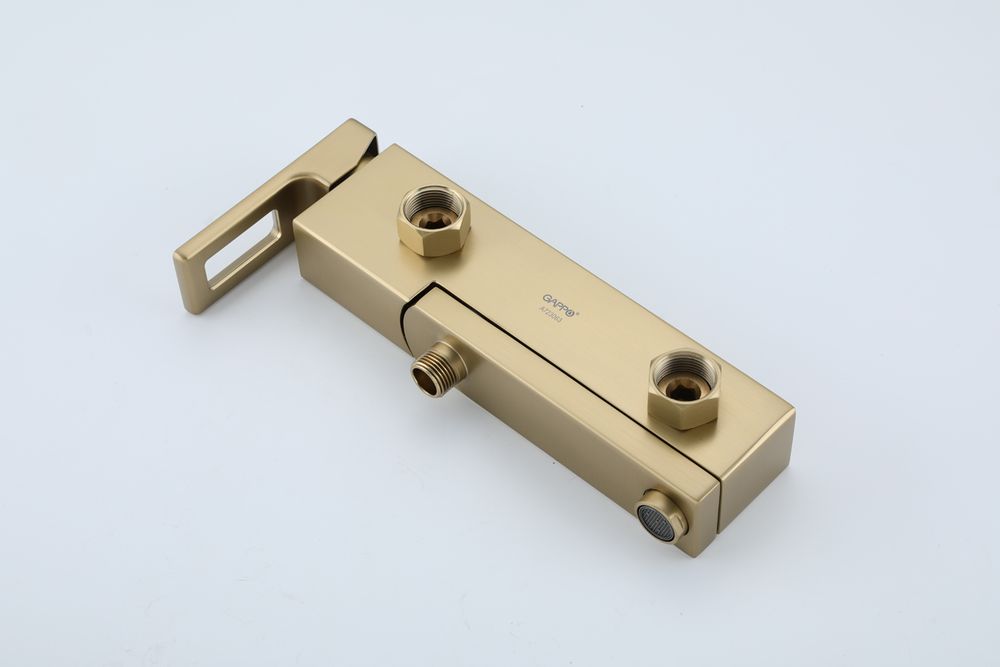 Смеситель для ванны GERHANS K13027Y, золотой сатин — изображение 5