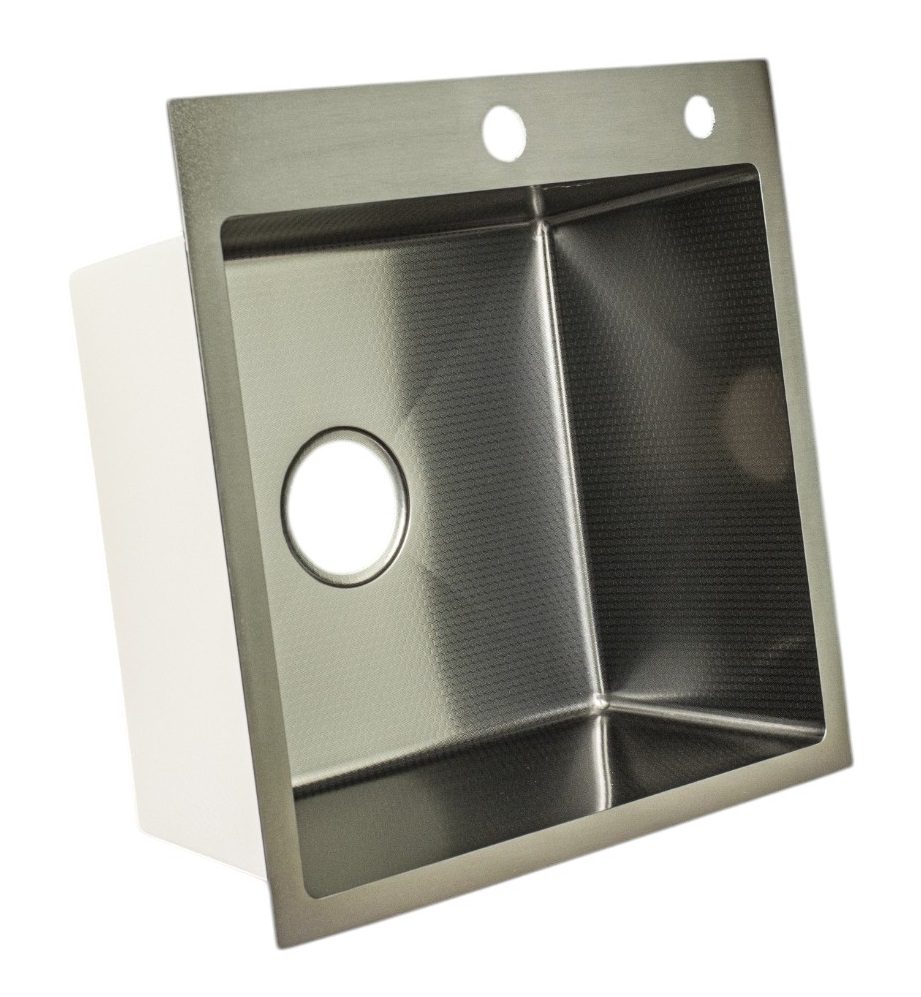 Кухонная мойка без сифона WISENT W35050BD (графит/декор) — изображение 2