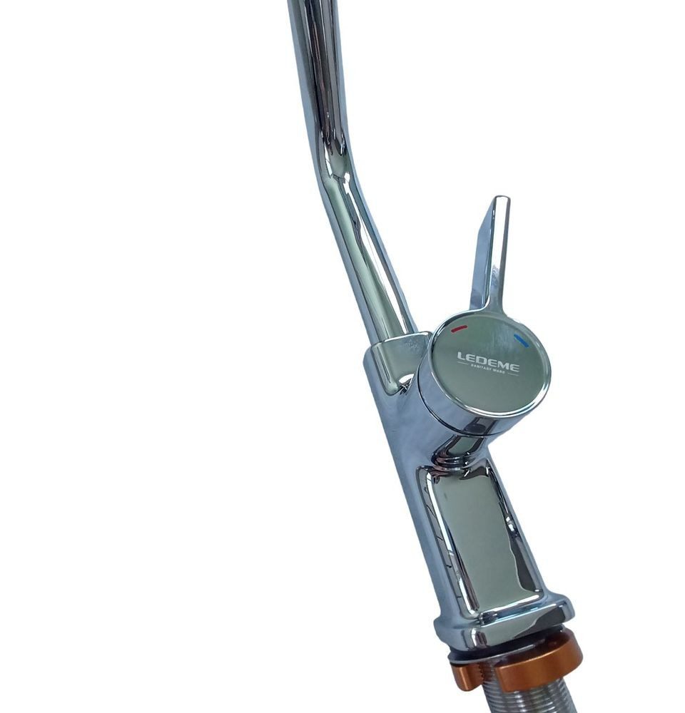 Смеситель для кухни с выдвижным изливом Ledeme L6099-4 — изображение 7