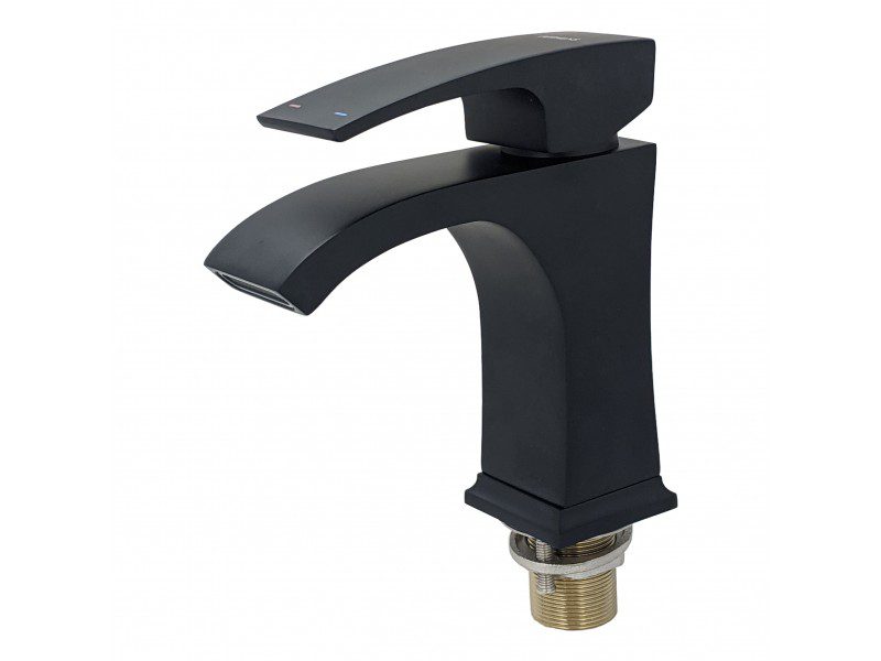 Cмеситель для умывальника GERHANS K11014B-7, чёрный — изображение 2