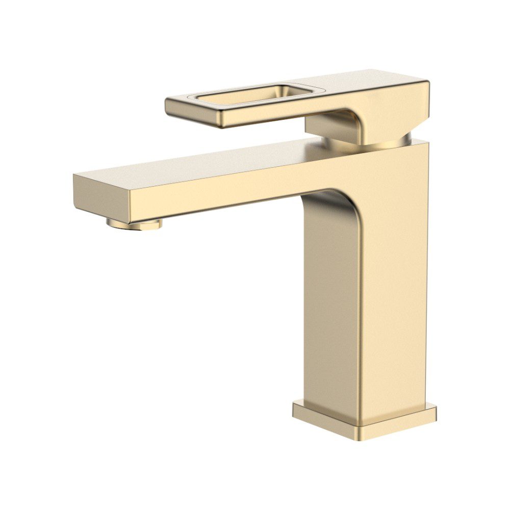 Cмеситель для умывальника GERHANS K11027Y, золотой сатин