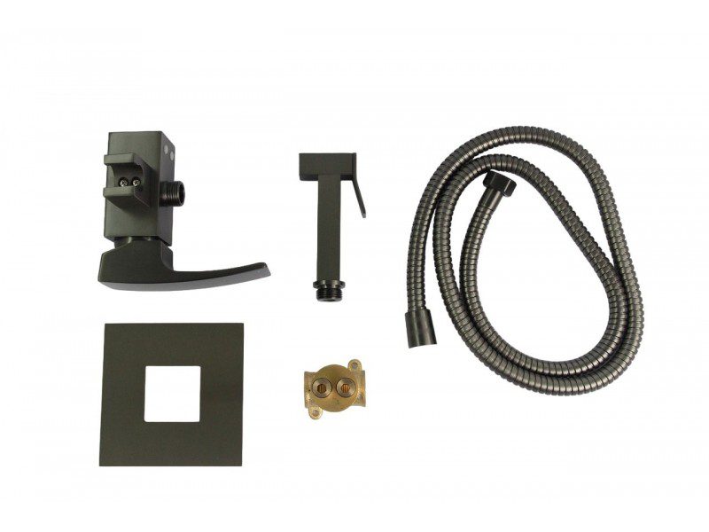 Смеситель скрытого монтажа для гигиенического душа GERHANS K15214D, оружейная сталь — изображение 5