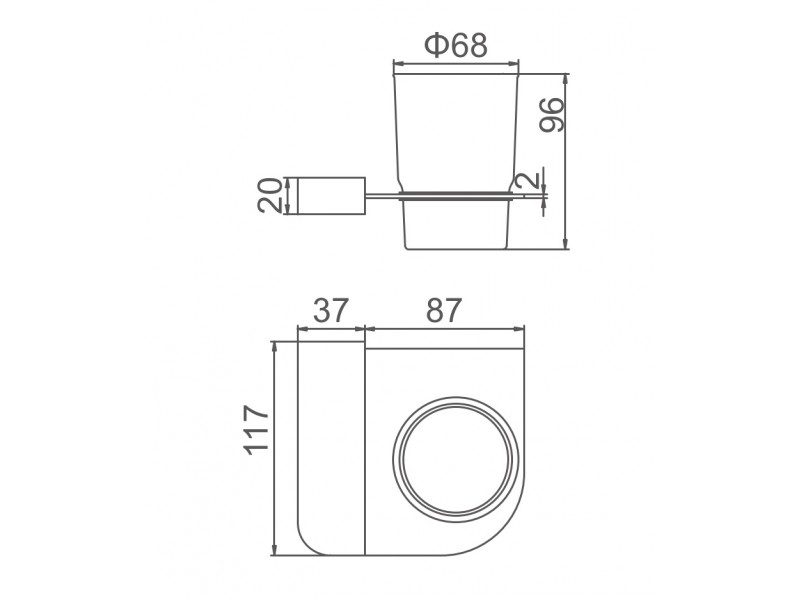 Стакан для зубных щёток GERHANS K27006, 27006 — изображение 2
