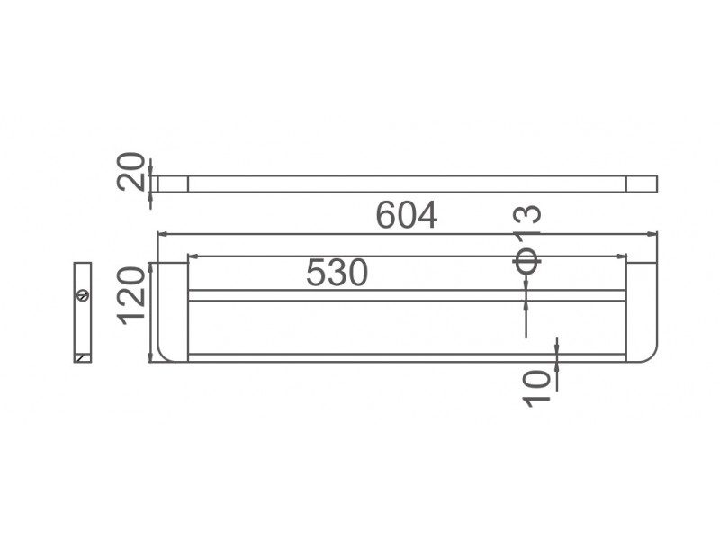 Держатель полотенец GERHANS K27009, рейлинг, 27009 — изображение 2