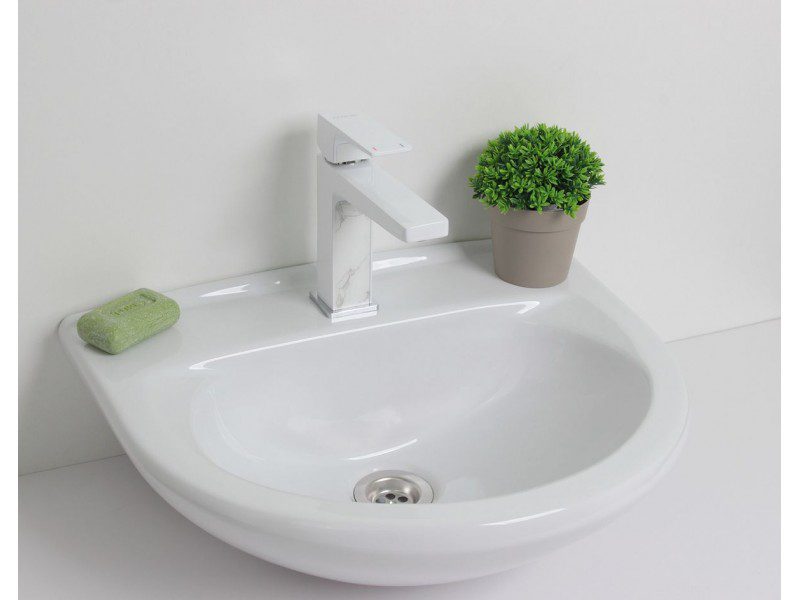 Смеситель для умывальника Ledeme L1073W, белый — изображение 4