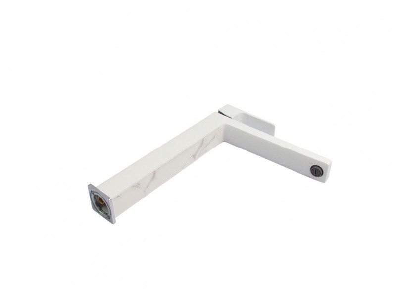 Смеситель для умывальника Ledeme L1173W, высокий, белый — изображение 8