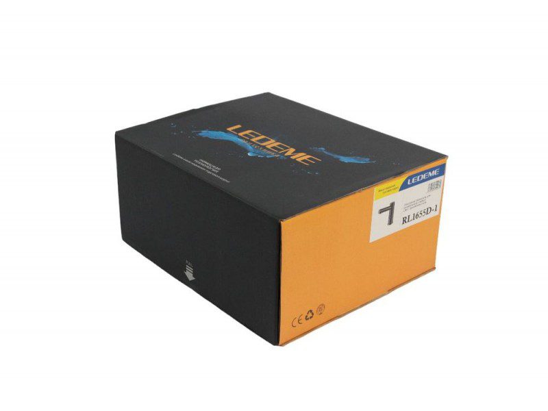 Сенсорный смеситель для умывальника Ledeme L1655D-1, оружейная сталь — изображение 6